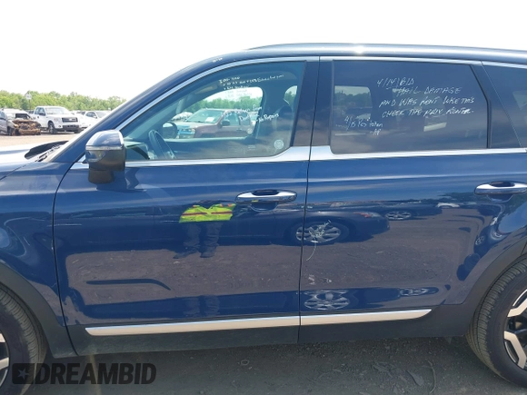 2025 Kia Telluride S with VIN 5XYP64GC6SG581215, listed as a IAAI auction lot 42295271 with 17,941 mi miles and . Bid and sale history available at DreamBid. Image 14.