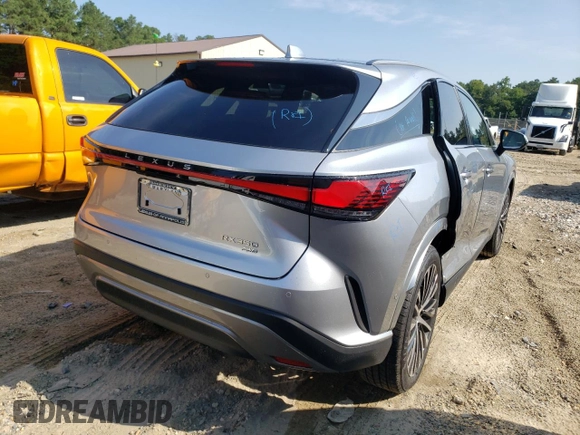 2024 Lexus RX with VIN 2T2BAMCA3RC070334, listed as a Copart auction lot 63816394 with 722 mi miles and Salvage Title. Bid and sale history available at carsss.com. Image 3.