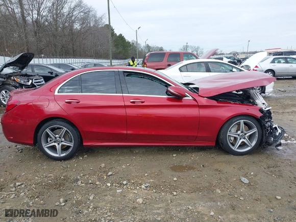 2017 Mercedes-Benz C-Class C 300 with VIN 55SWF4JB6HU231545, listed as a IAAI auction lot 41382130 with 151,191 mi miles. Bid and sale history available at carsss.com. Image 12.