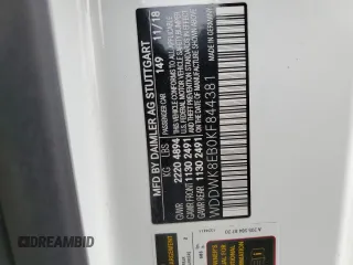 2019 Mercedes-Benz C 300 с VIN WDDWK8EB0KF844381, выставлен на аукционе Copart как лот 45646765 с пробегом 73 456 миль миль и Списание • Salvage title. История ставок и продаж доступна на DreamBid. Изображение 12.