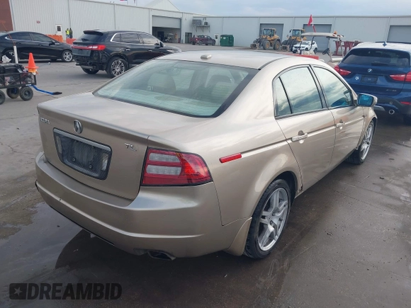 2007 Acura TL with VIN 19UUA662X7A001351, listed as a IAAI auction lot 41867038 with 180,214 mi miles. Bid and sale history available at carsss.com. Image 4.