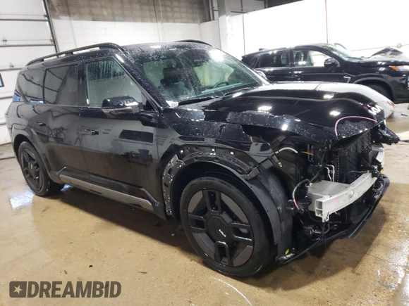 2024 Kia EV9 GT-Line with VIN KNDAEFS58R6021920, listed as a Copart auction lot 87804715 with 17,047 mi miles and Salvage Title. Bid and sale history available at carsss.com. Image 4.