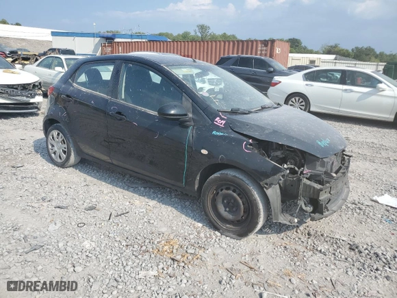 2014 Mazda Mazda2 Sport with VIN JM1DE1KY7E0172951, listed as a Copart auction lot 66514254 with 120,484 mi miles and Salvage Title. Bid and sale history available at carsss.com. Image 4.