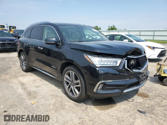 2017 Acura MDX Advance with VIN 5FRYD4H87HB042167, listed as a Copart auction lot 59155755 with 143,241 mi miles and Clean title. Bid and sale history available at DreamBid. Image 4.