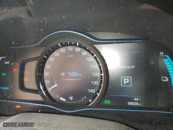 2019 Hyundai Ioniq Plug-In Hybrid Limited with VIN KMHC75LD7KU159934, listed as a Copart auction lot 52484375 with 26,629 mi miles and Salvage Title. Bid and sale history available at carsss.com. Image 9.
