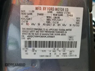 2010 Mercury Mariner Premier z VIN 4M2CN9HG8AKJ09441, wystawiony jako Copart lot #60267415 z przebiegiem 152 908 mil mil oraz Nie do naprawy • Non repairable. Historia ofert i sprzedaży dostępna na DreamBid. Obrazek 13.