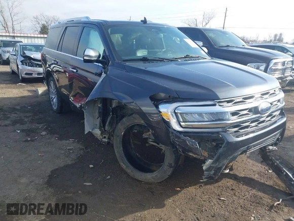 2022 Ford Expedition Platinum with VIN 1FMJU1MT4NEA00365, listed as a IAAI auction lot 41125340 with 60,080 mi miles. Bid and sale history available at carsss.com. Image 1.
