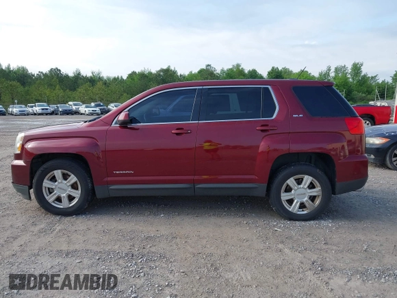 2016 GMC Terrain SLE with VIN 2GKALMEK5G6187402, listed as a IAAI auction lot 42078603 with 171,408 mi miles. Bid and sale history available at carsss.com. Image 14.