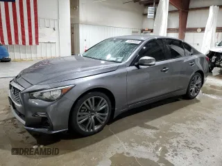 2021 Infiniti Q50 3.0t SIGNATURE EDITION with VIN JN1EV7CR4MM750044, listed as a Copart auction lot 44636585 with 46,972 mi miles and Salvage Title. Bid and sale history available at carsss.com. Image 1.