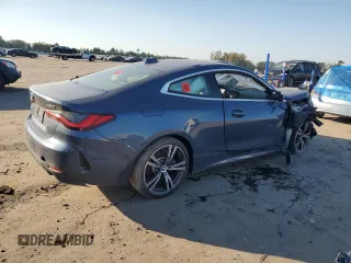 2023 BMW 4 Series 430i xDrive with VIN WBA73AP09PCL95500, listed as a Copart auction lot 75218424 with Not Provided miles and Salvage Title. Bid and sale history available at carsss.com. Image 3.