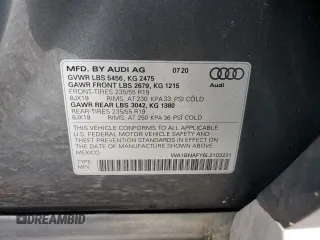 2020 Audi Q5 Premium Plus z VIN WA1BNAFY6L2103231, wystawiony jako Copart lot #60874215 z przebiegiem 64 578 mil mil oraz Szkoda całkowita • Salvage title. Historia ofert i sprzedaży dostępna na DreamBid. Obrazek 14.