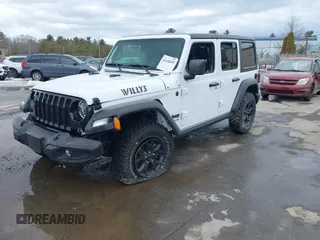 2022 Jeep Wrangler Unlimited Sport S with VIN 1C4HJXDG3NW155467, listed as a IAAI auction lot 41638650 with 22,698 mi miles and . Bid and sale history available at DreamBid. Image 17.