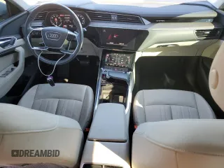 2022 Audi e-tron Premium with VIN WA1AAAGE1NB019221, listed as a Copart auction lot 41872005 with 47,890 mi miles and Salvage Title. Bid and sale history available at DreamBid. Image 8.