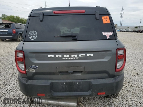 2024 Ford Bronco Sport Outer Banks with VIN 3FMCR9C68RRF08281, listed as a Copart auction lot 56272655 with Not provided miles and Salvage title. Bid and sale history available at DreamBid. Image 6.