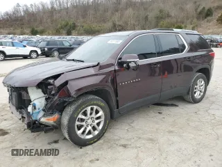 2018 Chevrolet Traverse LT Cloth with VIN 1GNERGKW8JJ271882, listed as a Copart auction lot 48311865 with 129,218 mi miles and Salvage title. Bid and sale history available at DreamBid. Image 1.
