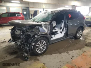 2018 Nissan Rogue SV with VIN KNMAT2MV9JP513365, listed as a Copart auction lot 46050425 with 0 mi miles and Salvage Title. Bid and sale history available at carsss.com. Image 1.