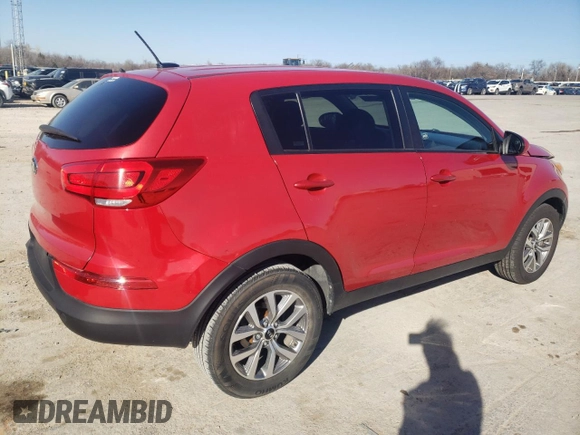2015 Kia Sportage LX with VIN KNDPB3AC0F7702628, listed as a Copart auction lot 48495365 with 106,208 mi miles and Salvage Title. Bid and sale history available at carsss.com. Image 3.