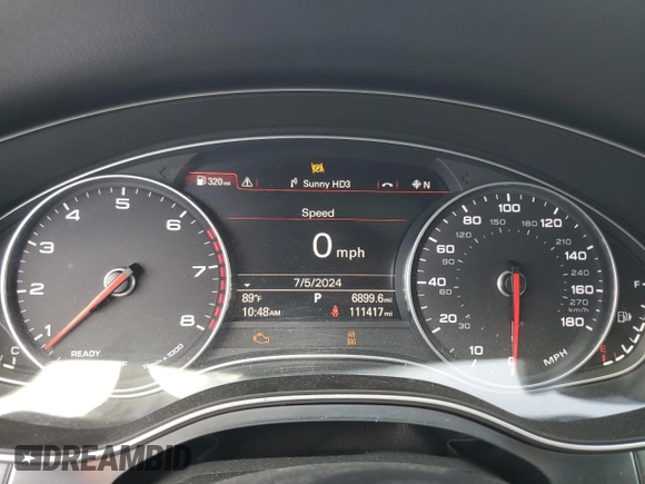2016 Audi A7 3.0 Prestige with VIN WAU2GAFC9GN030202, listed as a Copart auction lot 61867194 with 111,417 mi miles and Salvage Title. Bid and sale history available at carsss.com. Image 9.