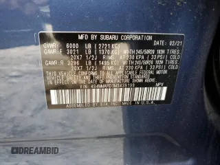 2021 Subaru Ascent Touring with VIN 4S4WMARD3M3439199, listed as a Copart auction lot 65660913 with 40,461 mi miles. Bid and sale history available at carsss.com. Image 12.