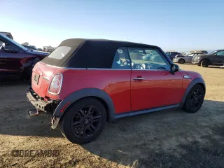2014 MINI Convertible S with VIN WMWZP3C54ET298129, listed as a Copart auction lot 88523065 with 54,788 mi miles and Salvage title. Bid and sale history available at DreamBid. Image 3.
