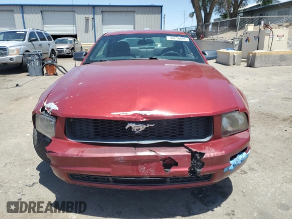 2005 Ford Mustang Deluxe with VIN 1ZVFT80N355107272, listed as a Copart auction lot 58216885 with 126,742 mi miles and Salvage title. Bid and sale history available at DreamBid. Image 5.