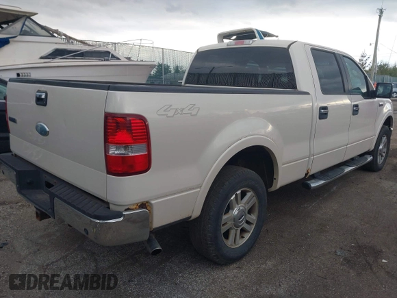 2007 Ford F-150 XLT with VIN 1FTPW14V37FB20097, listed as a IAAI auction lot 42100657 with 153,214 mi miles. Bid and sale history available at carsss.com. Image 4.