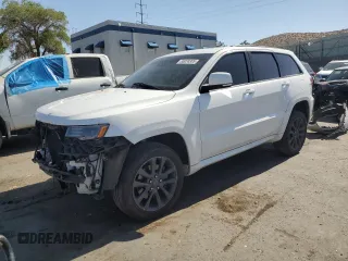 2018 Jeep Grand Cherokee High Altitude with VIN 1C4RJFCT8JC224727, listed as a Copart auction lot 55074305 with 65,514 mi miles and Salvage title. Bid and sale history available at DreamBid. Image 1.