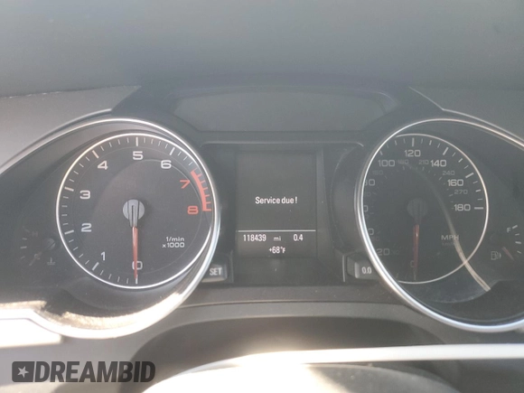 2010 Audi A5 2.0T Premium Plus with VIN WAUJFAFH2AN025232, listed as a Copart auction lot 54439565 with 118,439 mi miles and Clean Title. Bid and sale history available at carsss.com. Image 9.