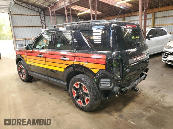 2024 Ford Bronco z VIN 3FMCR9K65RRE68999, wystawiony jako Copart lot #75180264 z przebiegiem 13 368 mil mil oraz Szkoda całkowita • Salvage title. Historia ofert i sprzedaży dostępna na DreamBid. Obrazek 2.