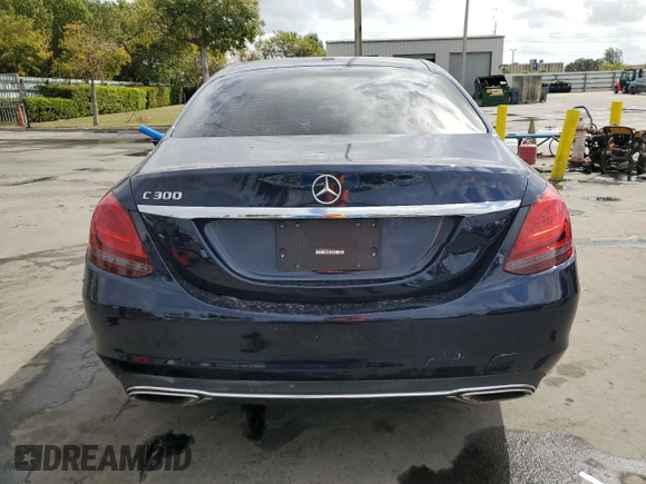 2021 Mercedes-Benz C 300 with VIN W1KWF8DB5MR632714, listed as a Copart auction lot 47728725 with 36,146 mi miles and Salvage Title. Bid and sale history available at carsss.com. Image 6.