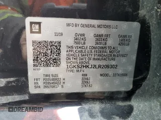 2020 GMC Yukon XL Denali with VIN 1GKS2HKJ2LR209302, listed as a Copart auction lot 45894325 with 161,098 mi miles and Salvage Title. Bid and sale history available at carsss.com. Image 14.