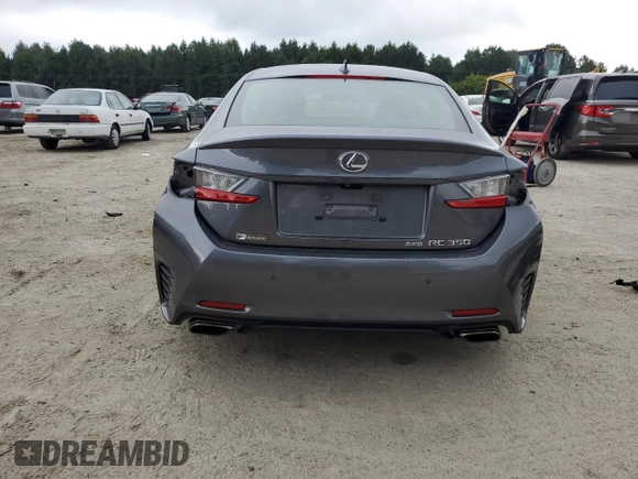 2017 Lexus RC 350 with VIN JTHSE5BC1H5008409, listed as a Copart auction lot 71920324 with 83,379 mi miles and Salvage title. Bid and sale history available at DreamBid. Image 6.