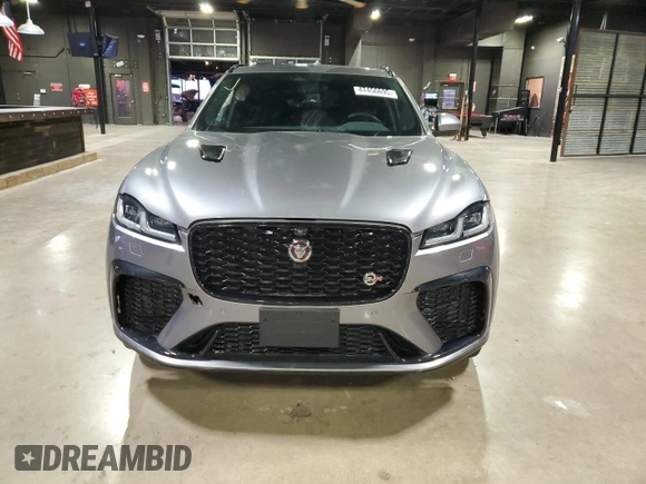 2023 Jaguar F-Pace SVR with VIN SADCZ2EE1PA704896, listed as a Copart auction lot 47456695 with 6,623 mi miles and Salvage Title. Bid and sale history available at DreamBid. Image 2.