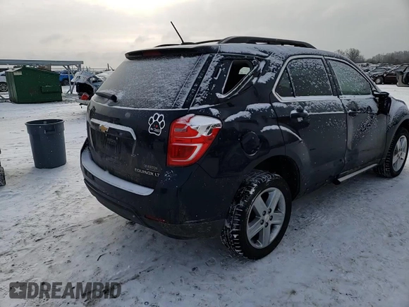 2016 Chevrolet Equinox LT with VIN 2GNFLFEK6G6175831, listed as a Copart auction lot 45569385 with 110,133 mi miles and Salvage Title. Bid and sale history available at DreamBid. Image 12.