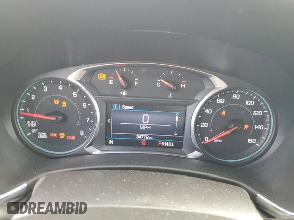 2022 Chevrolet Equinox LT with VIN 3GNAXKEV4NL228648, listed as a Copart auction lot 50583695 with 34,772 mi miles and Salvage Title. Bid and sale history available at DreamBid. Image 9.