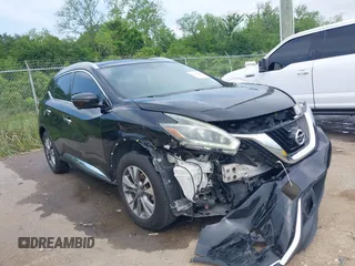 2018 Nissan Murano SV with VIN 5N1AZ2MG7JN108130, listed as a IAAI auction lot 42081689 with 114,765 mi miles and . Bid and sale history available at carsss.com. Image 1.