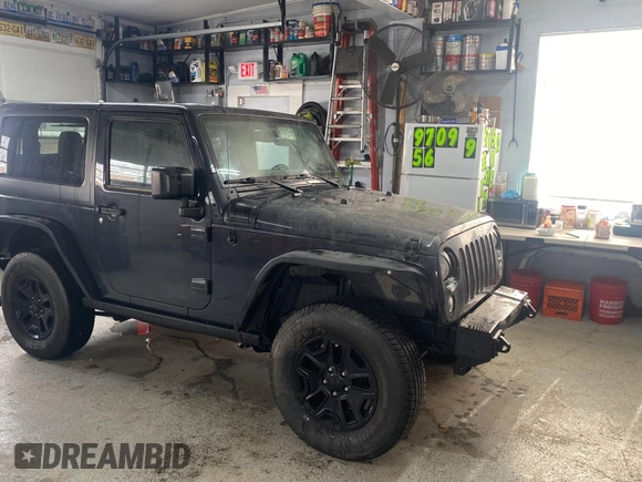2017 Jeep Wrangler Willys Wheeler with VIN 1C4AJWAGXHL602088, listed as a Copart auction lot 45524745 with 101,847 mi miles and Clean Title. Bid and sale history available at DreamBid. Image 1.