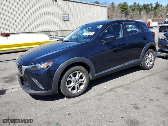 2018 Mazda CX-3 Sport with VIN JM1DKFB72J1330453, listed as a Copart auction lot 53527165 with 82,782 mi miles and Salvage Title. Bid and sale history available at carsss.com. Image 1.