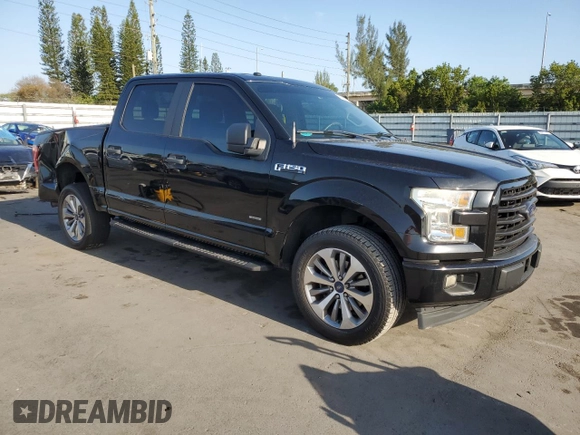 2017 Ford F-150 XL with VIN 1FTEW1CP1HFA20544, listed as a Copart auction lot 51951835 with 115,579 mi miles and Non repairable. Bid and sale history available at DreamBid. Image 4.