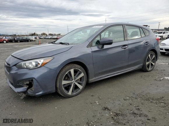 2017 Subaru Impreza Sport with VIN 4S3GTAK6XH1751786, listed as a Copart auction lot 86219994 with 121,393 mi miles and Salvage Title. Bid and sale history available at carsss.com. Image 1.