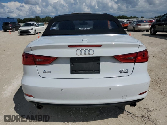 2016 Audi A3 2.0T Premium with VIN WAU78LFF6G1010344, listed as a Copart auction lot 73640494 with 0 mi miles and Salvage Title. Bid and sale history available at carsss.com. Image 6.