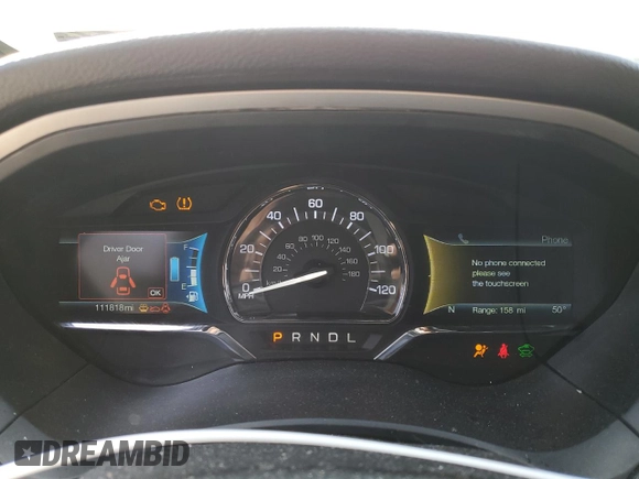 2018 Lincoln MKZ Hybrid Select with VIN 3LN6L5LU3JR626278, listed as a Copart auction lot 47311715 with 111,818 mi miles and Salvage title. Bid and sale history available at DreamBid. Image 9.