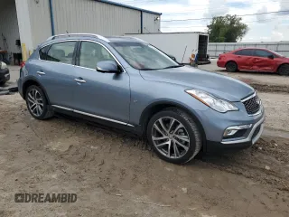 2016 Infiniti QX50 with VIN JN1BJ0RP8GM235709, listed as a Copart auction lot 71441004 with 43,348 mi miles and Salvage Title. Bid and sale history available at carsss.com. Image 4.