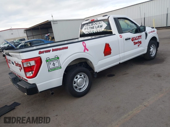 2022 Ford F-150 XL with VIN 1FTMF1CB6NKE47768, listed as a IAAI auction lot 41459528 with 74,114 mi miles. Bid and sale history available at carsss.com. Image 4.