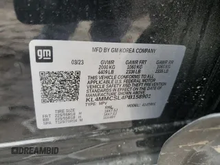 2023 Buick Encore GX Preferred with VIN KL4MMCSL4PB158901, listed as a Copart auction lot 50545385 with 24,821 mi miles and Salvage title. Bid and sale history available at DreamBid. Image 14.