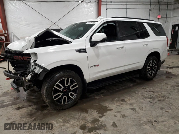 2021 GMC Yukon AT4 with VIN 1GKS2CKD7MR161312, listed as a Copart auction lot 48608455 with 0 mi miles and Non Repairable. Bid and sale history available at carsss.com. Image 1.