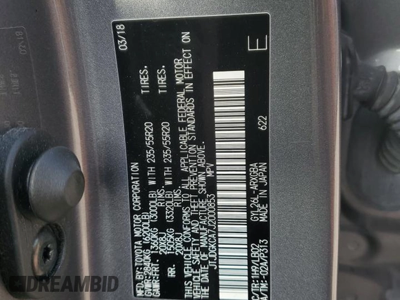 2018 Lexus RX 450hL Premium with VIN JTJDGKCA7J2000853, listed as a Copart auction lot 51088185 with 65,645 mi miles and Salvage title. Bid and sale history available at DreamBid. Image 15.