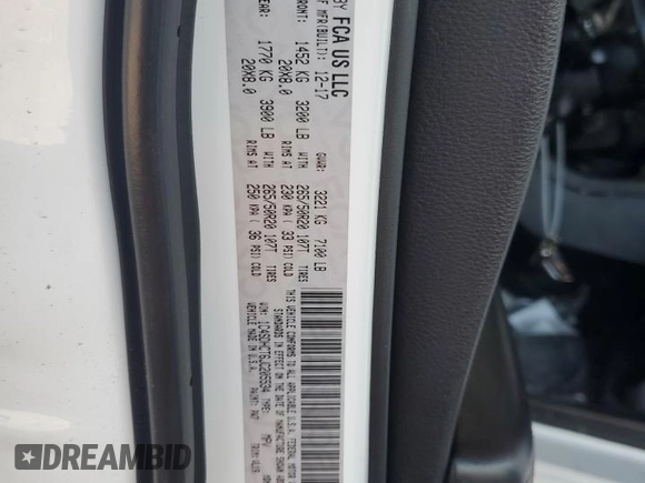 2018 Dodge Durango R/T with VIN 1C4SDHCT6JC205534, listed as a Copart auction lot 48464025 with 110,299 mi miles and Salvage title. Bid and sale history available at DreamBid. Image 12.