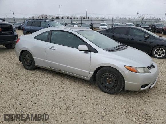 2008 Honda Civic Cpe LX with VIN 2HGFG12668H002566, listed as a Copart auction lot 53576435 with 243,201 mi miles and Clean Title. Bid and sale history available at carsss.com. Image 4.