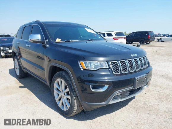 2017 Jeep Grand Cherokee Limited with VIN 1C4RJFBG8HC684470, listed as a IAAI auction lot 41977751 with 89,537 mi miles and . Bid and sale history available at DreamBid. Image 1.
